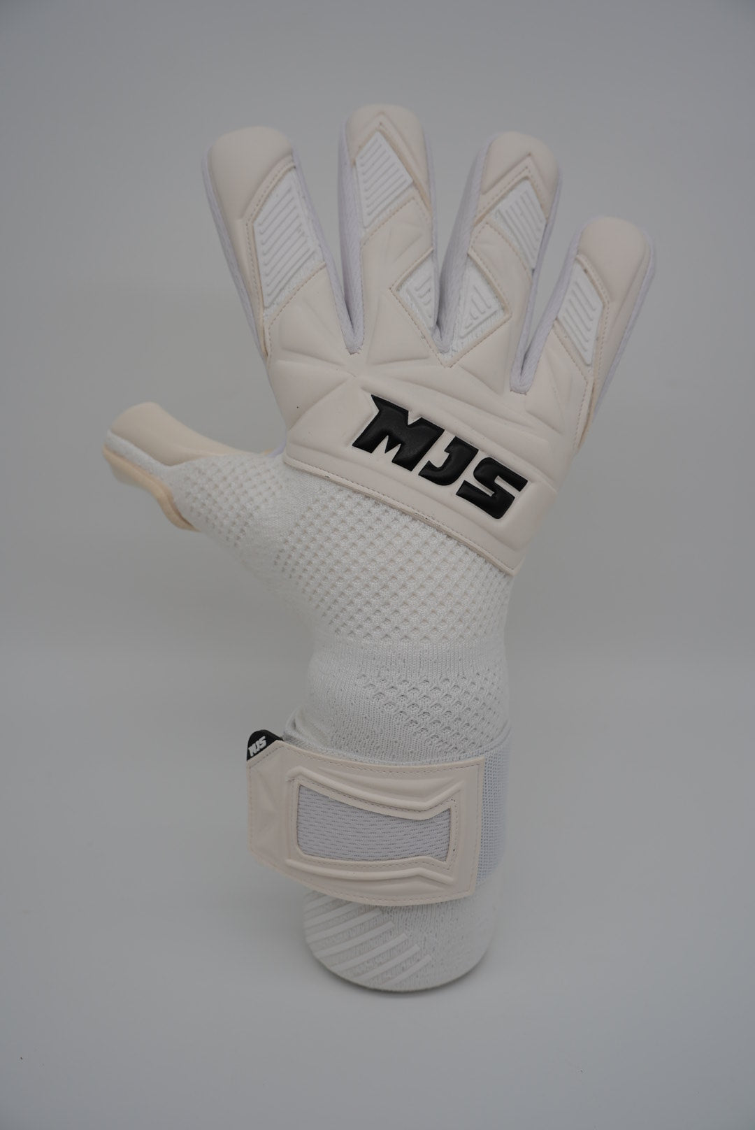 New White Knit Goalkeeper Glove
