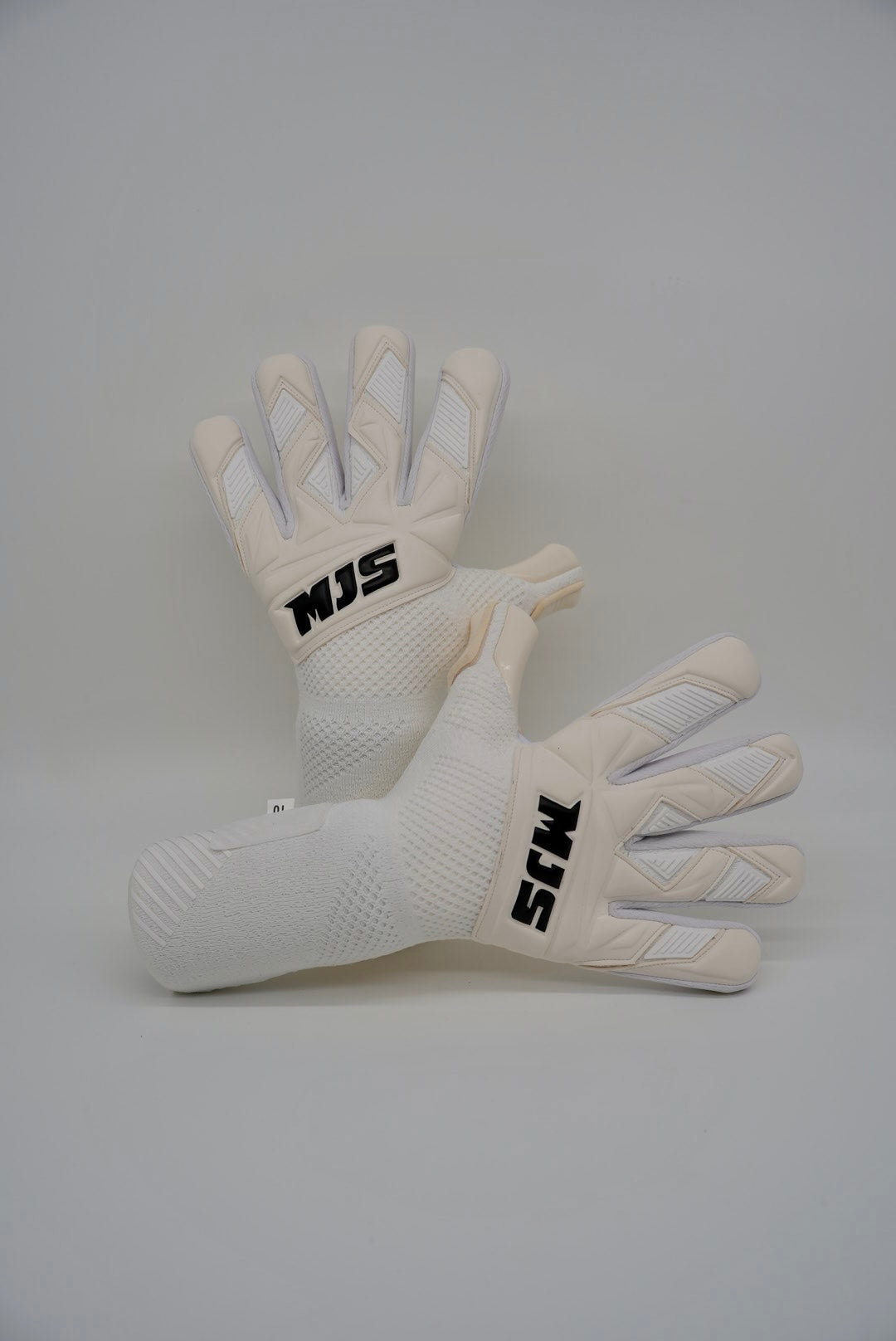 New White Knit Goalkeeper Glove