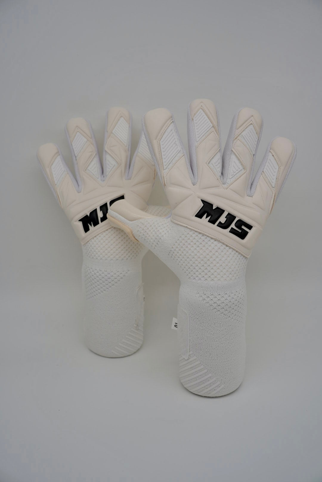 New White Knit Goalkeeper Glove