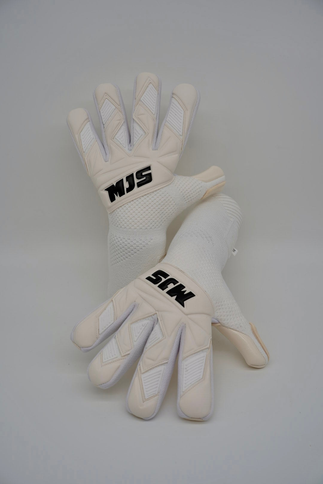 New White Knit Goalkeeper Glove