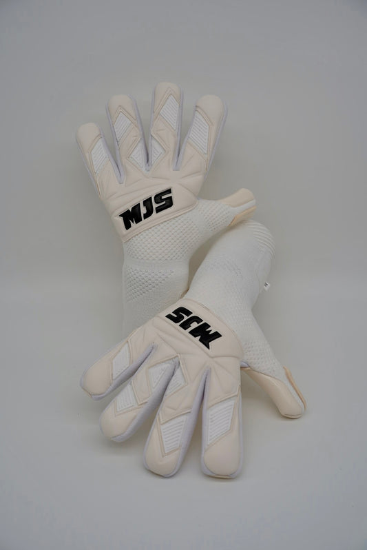 New White Knit Goalkeeper Glove