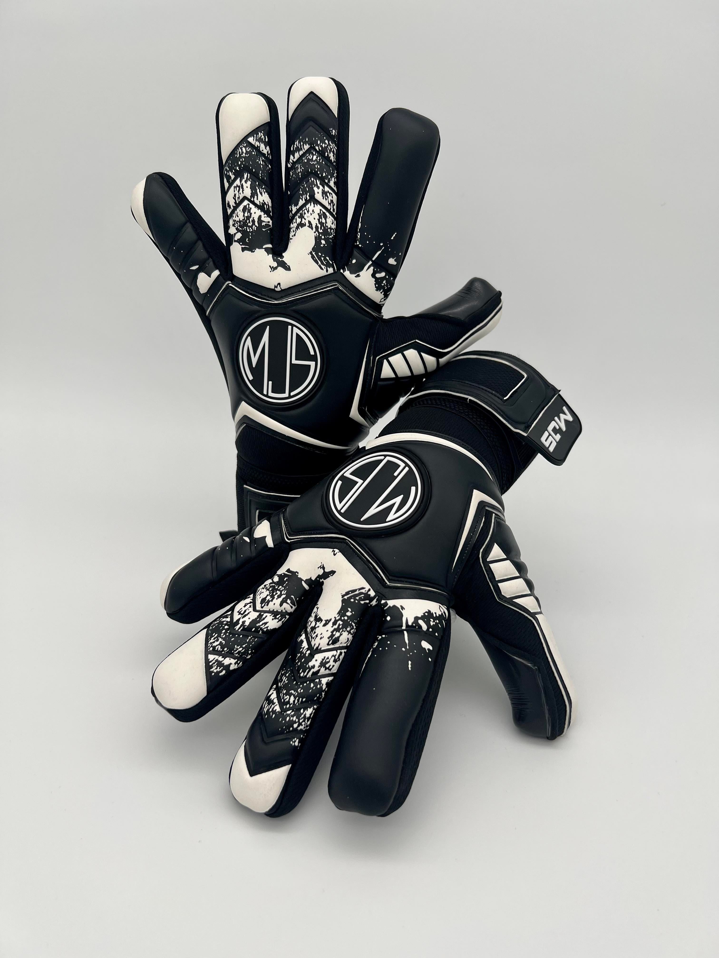 Black and white goalkeeper 2024 gloves