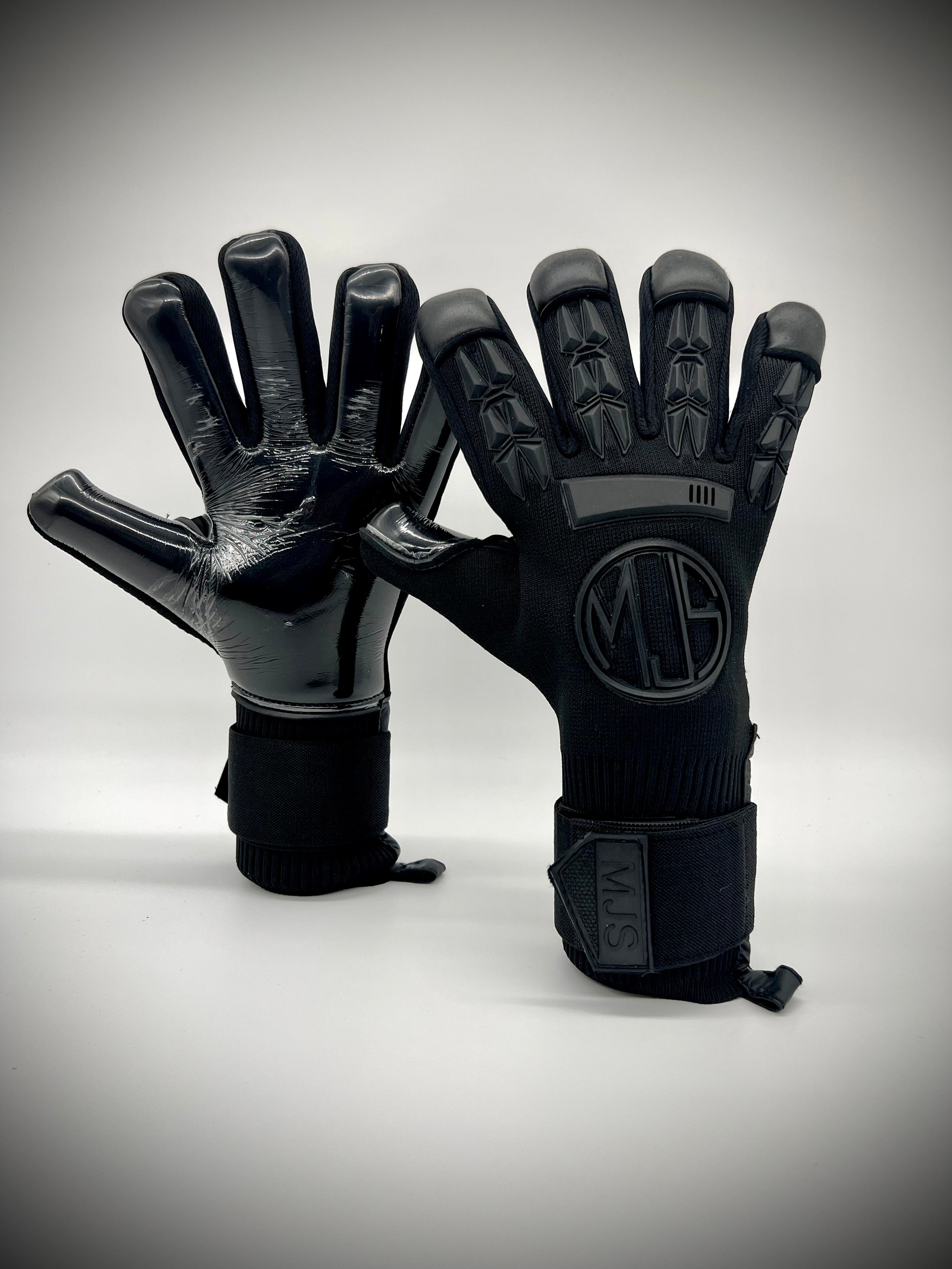 All black goalie gloves hotsell